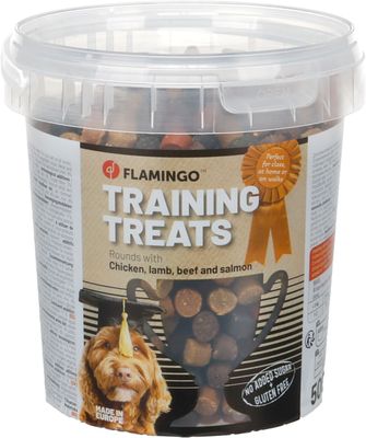 Trainingssnack Rondjes Kip, Lam, Rund &amp; Zalm 500 g