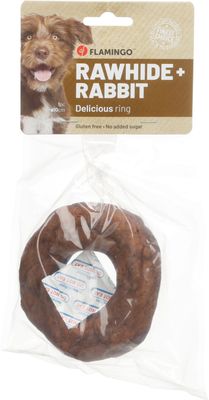 R'hide Kauwring met Konijn 10 cm