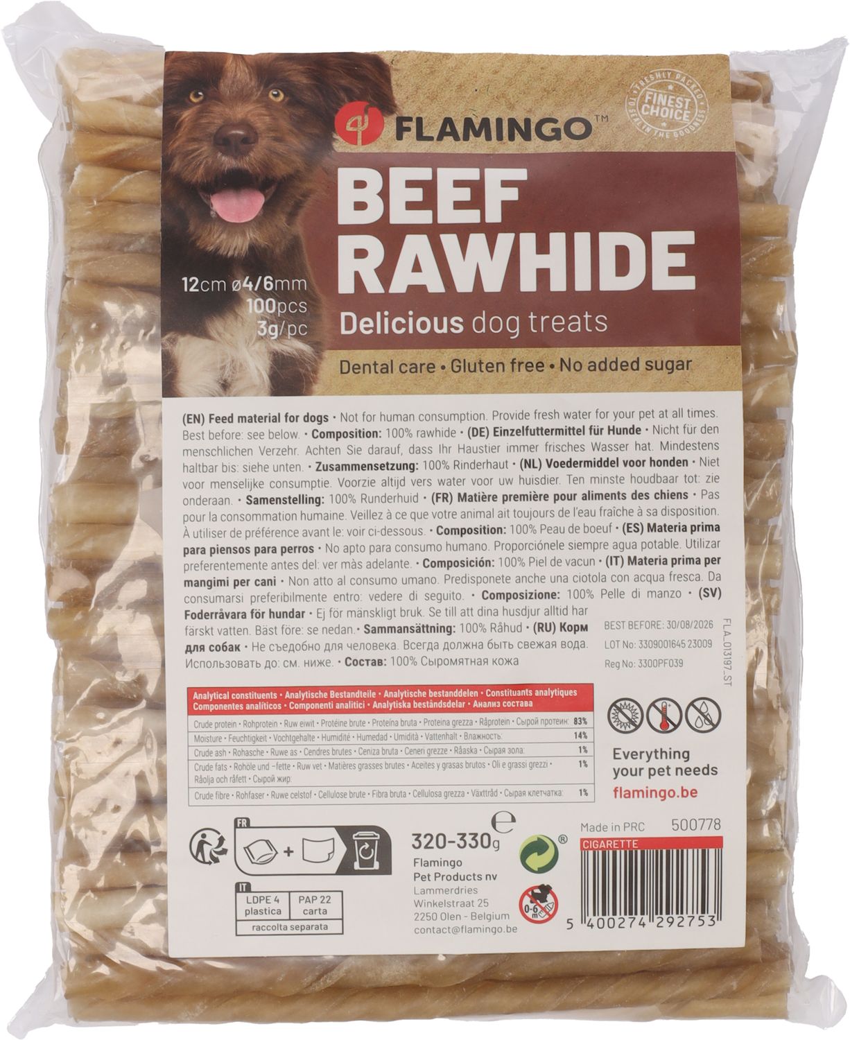 R'Hide Sigaretjes 12 cm – 100 stuks 320-330 g