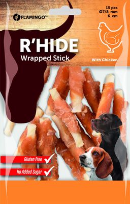 R'Hide Kauwstaven met Kip 6 cm – 15 stuks
