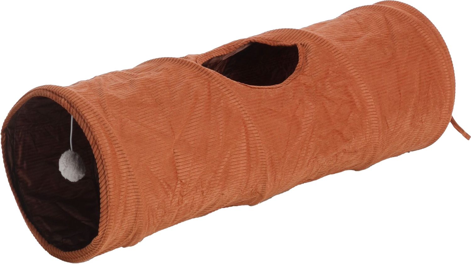Kattentunnel Reddi Bruin 75 cm – met Balletje