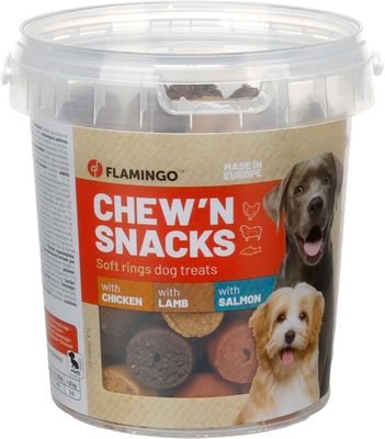 Chew'n Snack Ring Kip, Lam &amp; Zalm 450 g