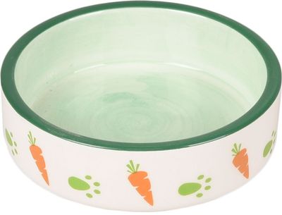 Eet- en drinkpot Iggy Rond Wit &amp; Groen 100 ml