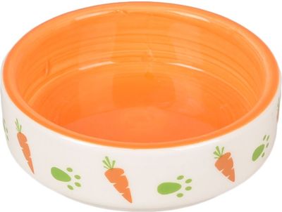Eet- en drinkpot Iggy Rond Wit &amp; Oranje 100 ml