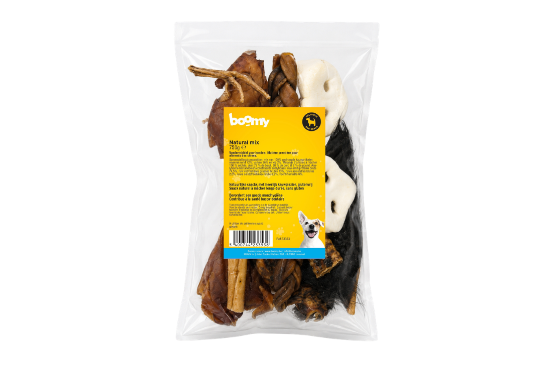 Boomy Natural Mix Kauwsnacks – 750 g