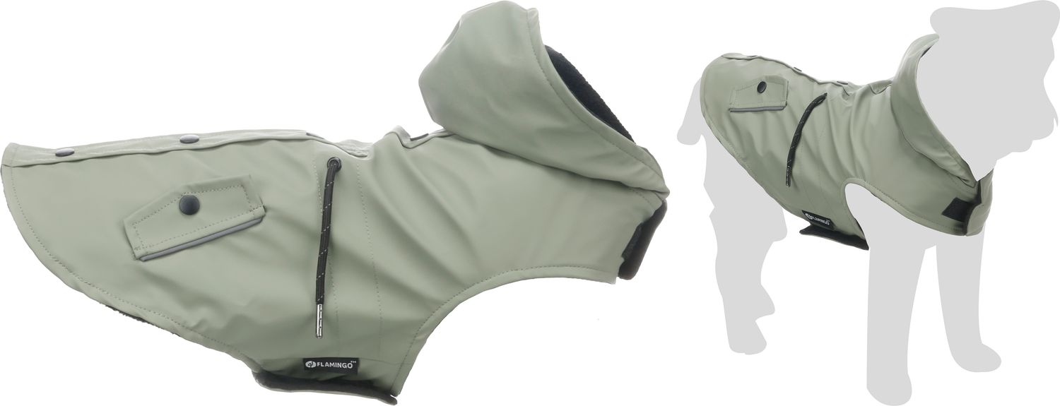 Toto Regenjas Groen Waterdichte Hondenjas met Fleece