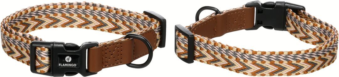 Flamingo Hondenhalsband Hadria Bruin