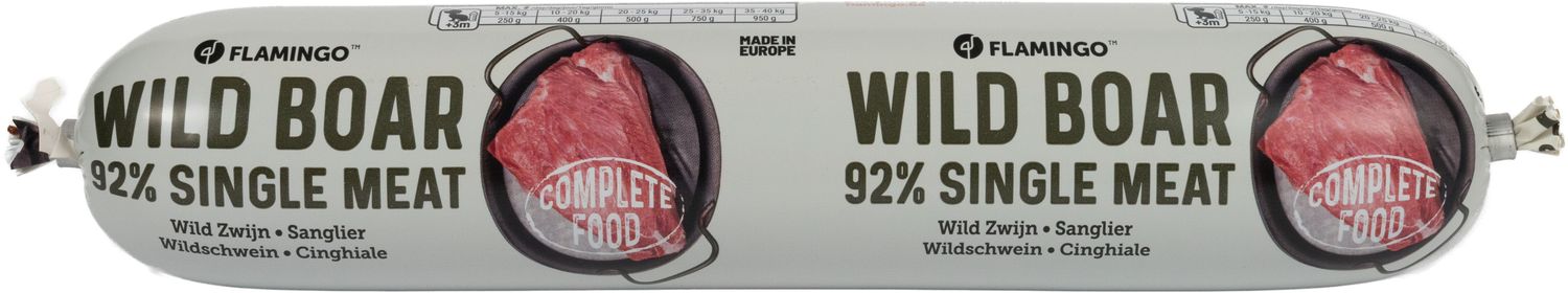 Hondenworst Wild Zwijn 92% Wild Zwijn Monoproteïne 400 g