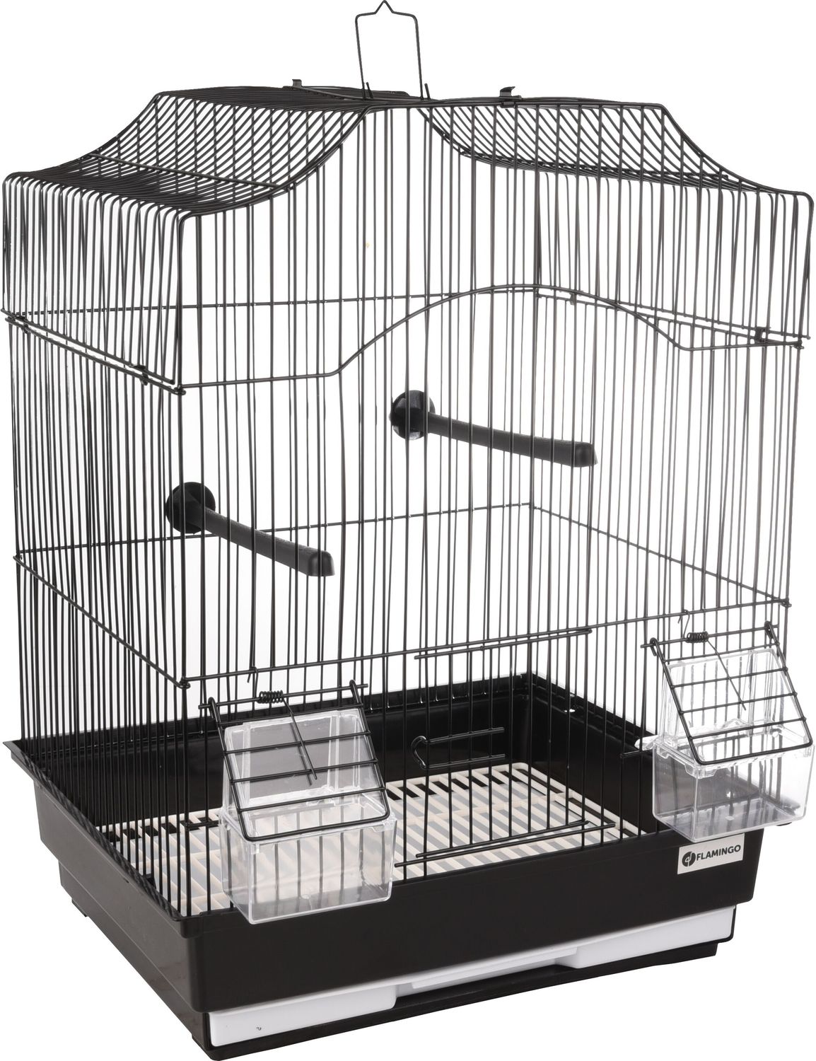 Vogelkooi Lampung 2 Zwart 34 x 28 x 44,5 cm