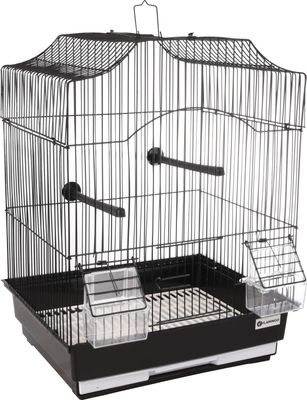 Vogelkooi Lampung 2 Zwart 34 x 28 x 44,5 cm