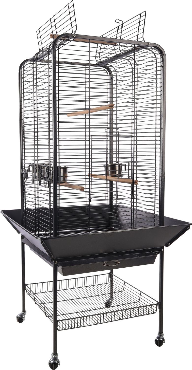 Parkietenkooi Paullie Antraciet 80 x 80 x 151,5 cm