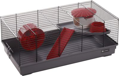 Hamsterkooi Jing Zwart Grijs 58 x 31,5 x 22,5 cm