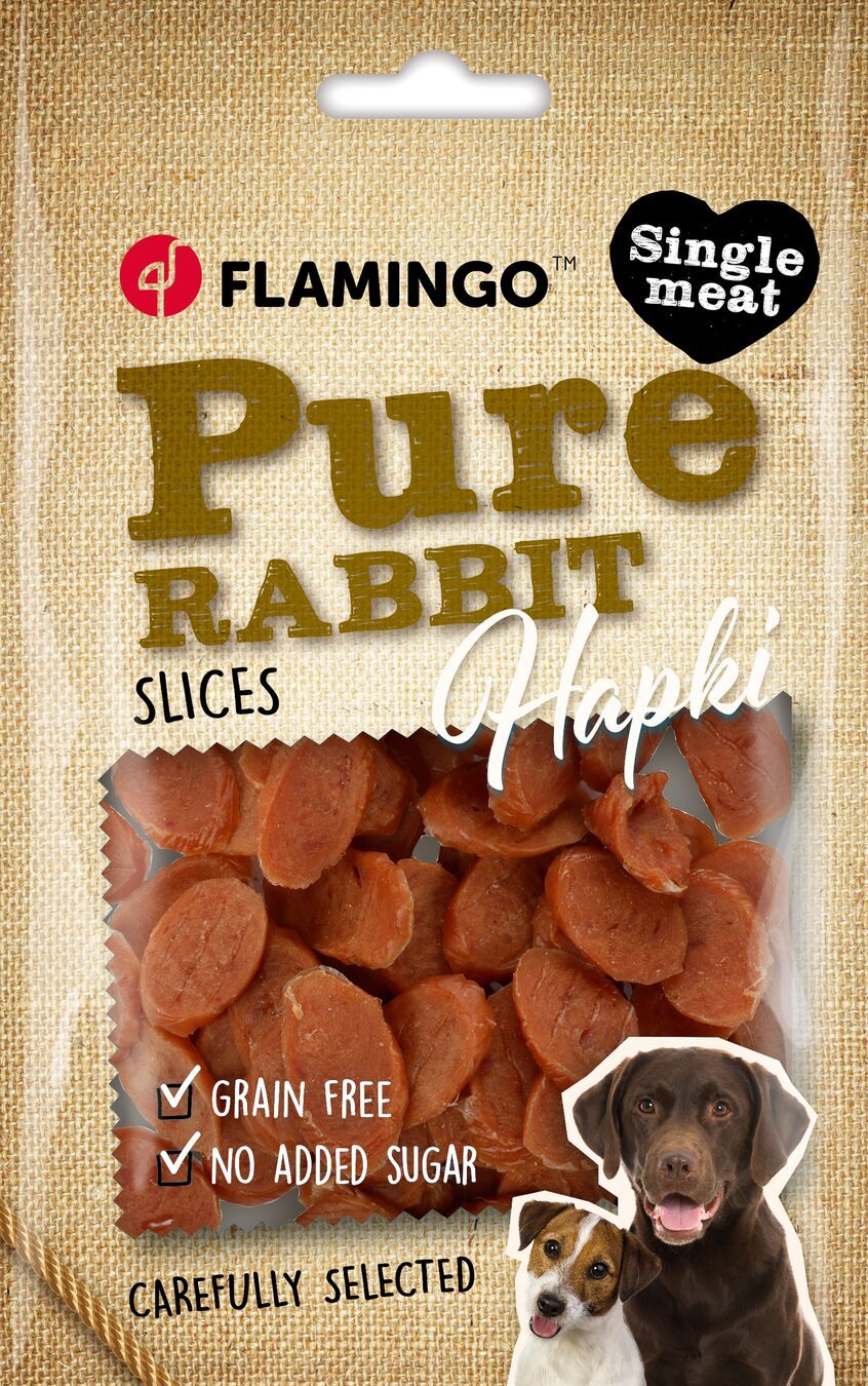 Flamingo Hapki Pure Konijnenschijfjes 85 g