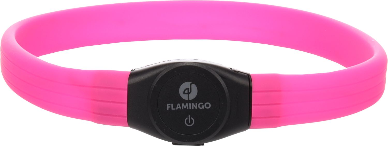 Flamingo Ilona Visio LED Halsband Roze 35-64 cm