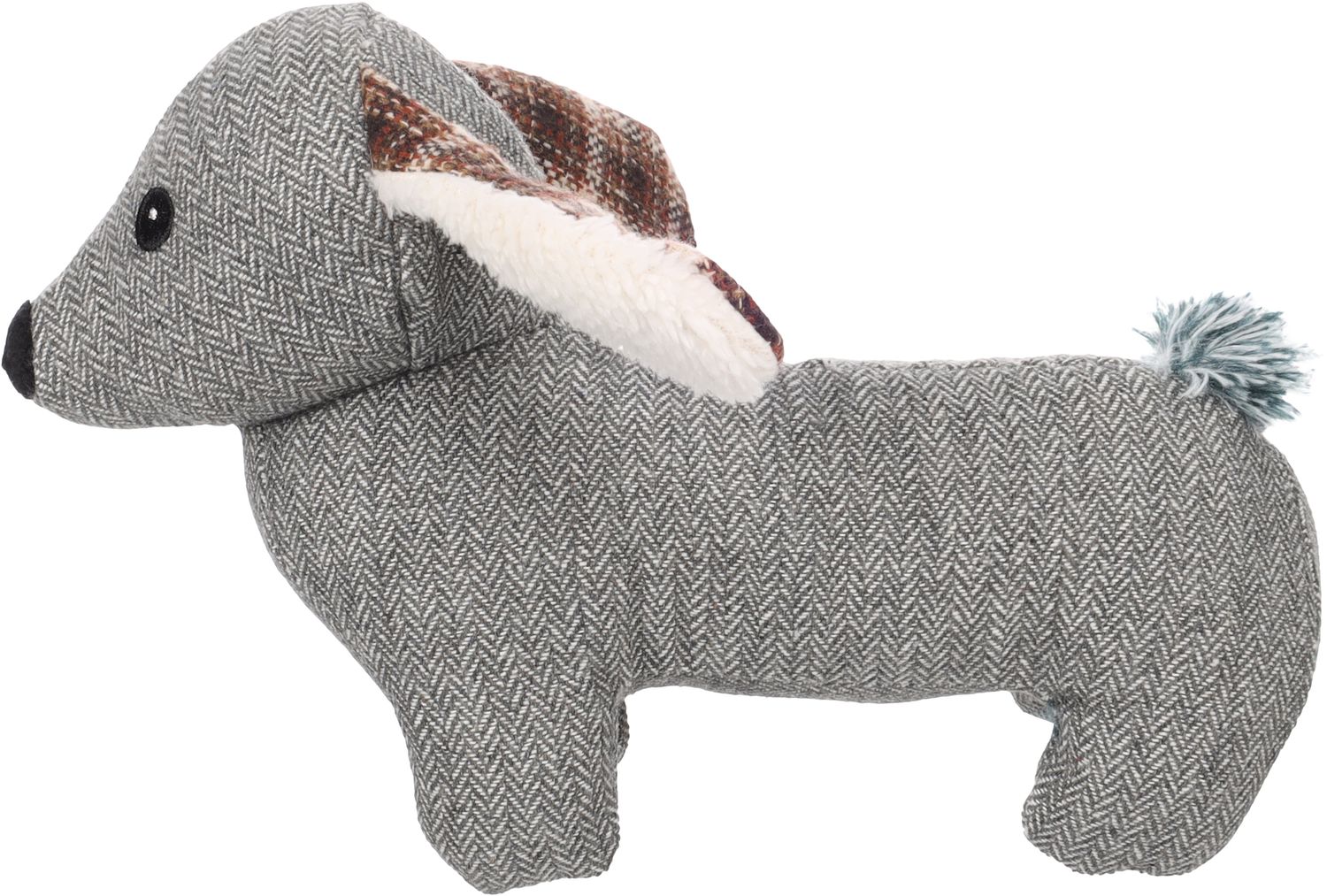 Flamingo Britta Hondenspeelgoed Hond Grijs 14,5x25x17 cm