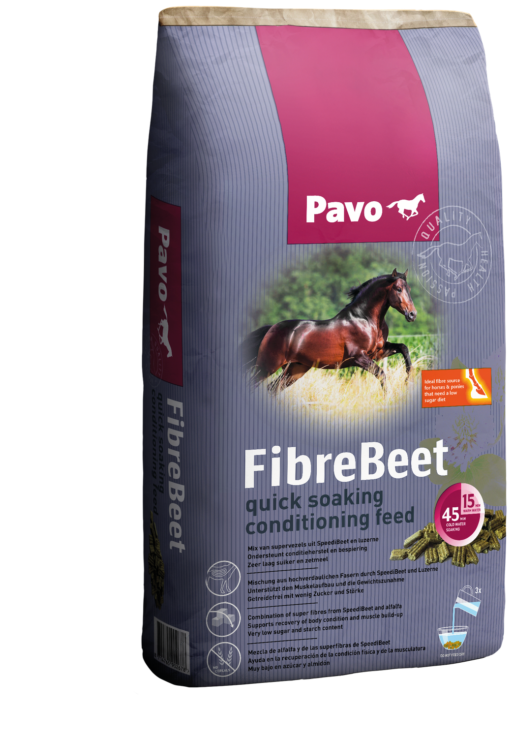 Pavo FibreBeet Ruwvoeraanvulling voor Gewichtstoename Paard 15 kg