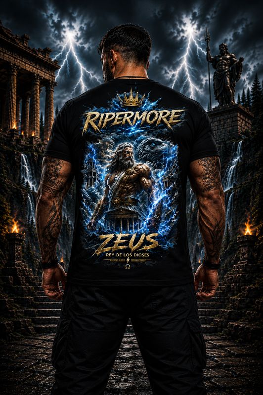 CAMISETA PREMIUM ZEUS – REY DE LOS DIOSES