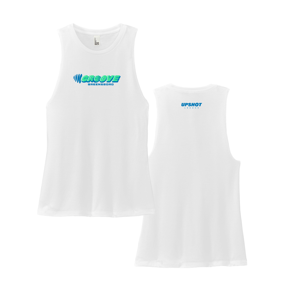 Ladies Lockup Tank White
