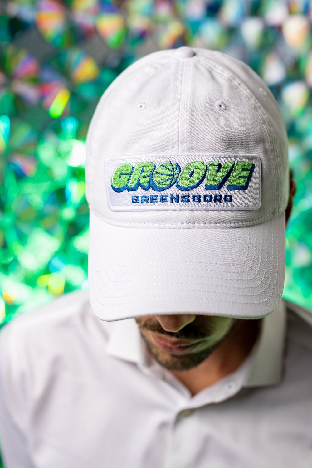 White Lockup Relaxed Hat