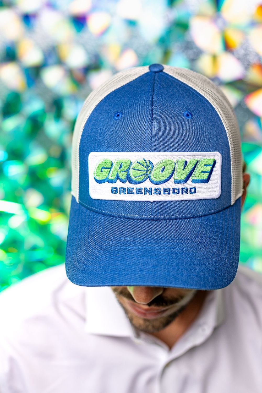 Richardson Blue Lockup Trucker Cap