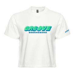 Women's Lockup Boxy Tee White