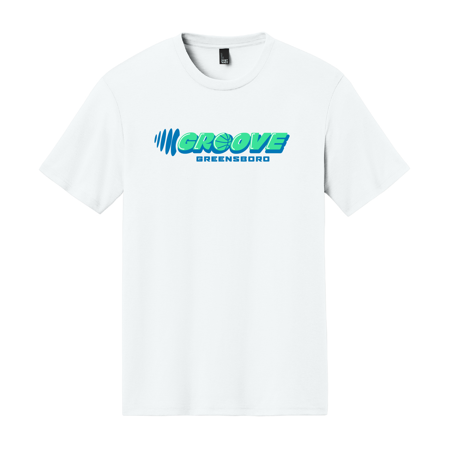 District Lockup Tri-Blend Tee White