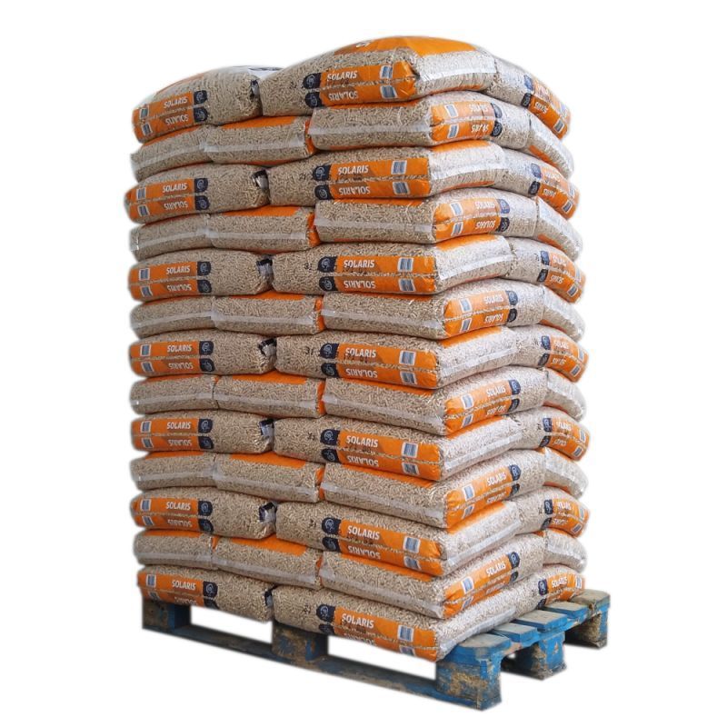 Palette (66 sacs) PELLET SOLARIS GRANULES BOIS (sac de 15 kgs) - Enlevée*