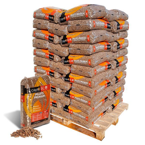 Palette (72 sacs) CREPITO PELLETS GRANULES Premium (sac de 15 kgs) - Livrée