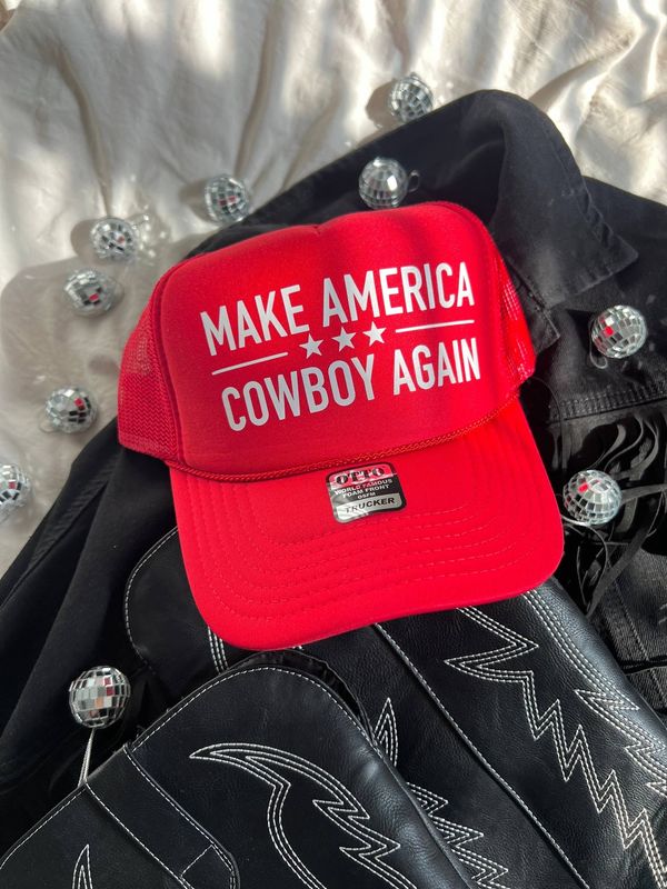America Western Country Bachelorette Trucker Party Hats