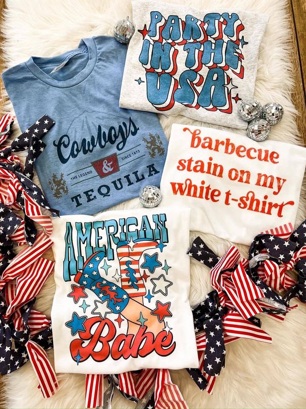 4th of July Tees / Barbecue Stain