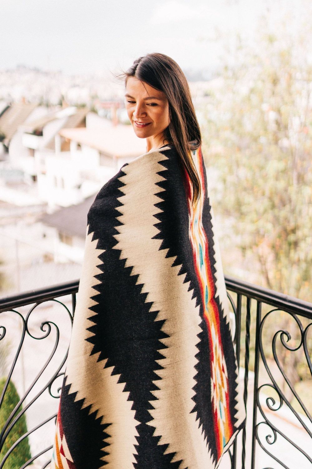 Tsachila Blanket - Colorful Black | home decor