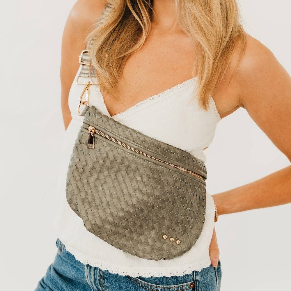 Westlyn Woven Bum Bag - TOP SELLER: Gray