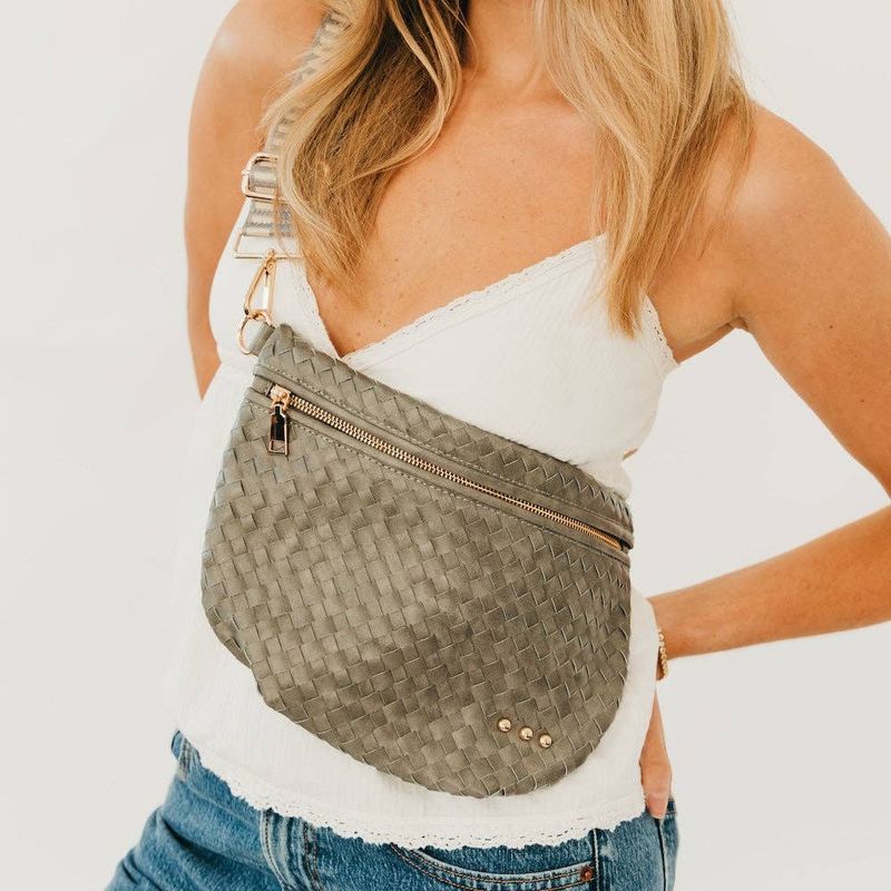 Westlyn Woven Bum Bag - TOP SELLER: Gray