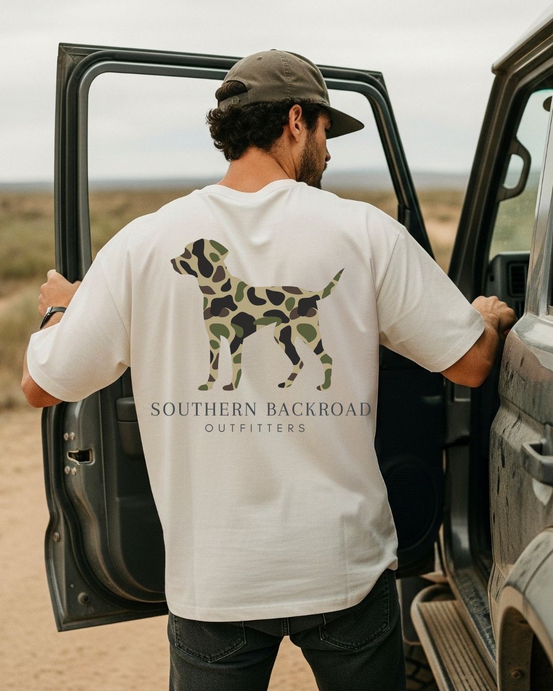 Camo Dog Southern Backroad Outfitters Men Shirt, Size: Small