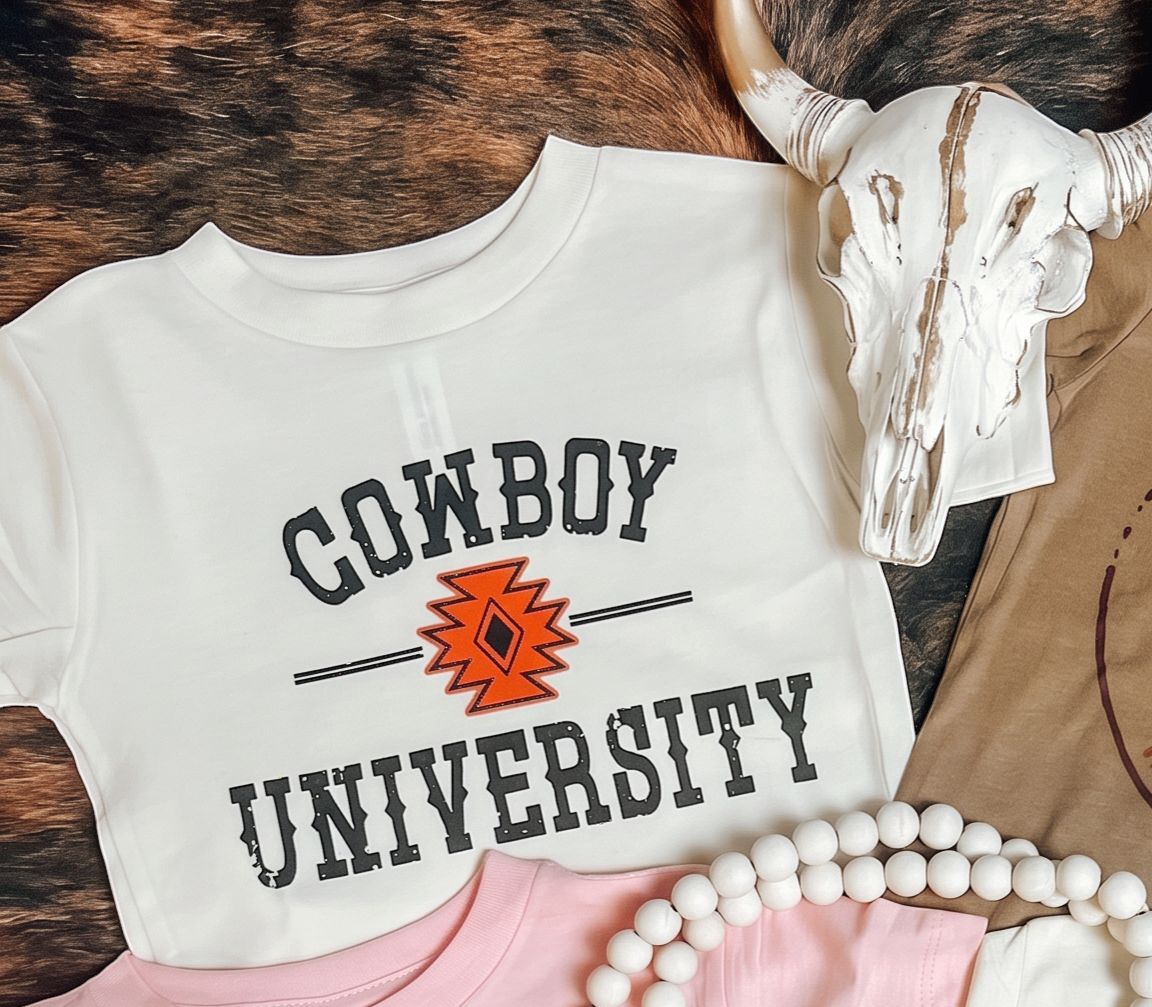 Everyday Kids Western Tee Collection Cowboy University, Size: 2T