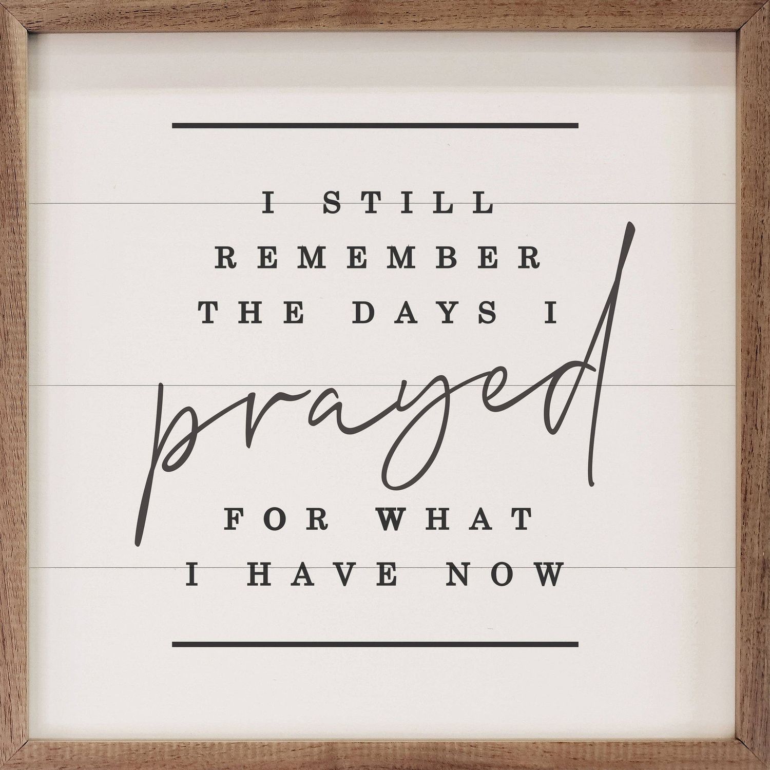 The Days I Prayed Lines White: White / 8x8