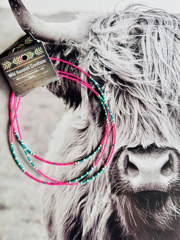 Beaded Choker/Neon Choker/Minimalism Choker/Layering