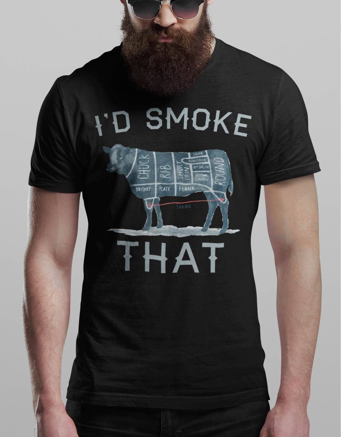 I'd Smoke That Tee: Black / Xl