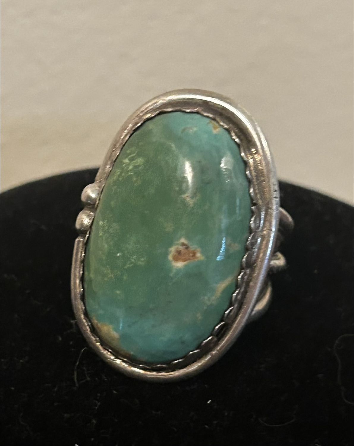 Vintage Navajo, Royston w/wide band, signed Sterling R.