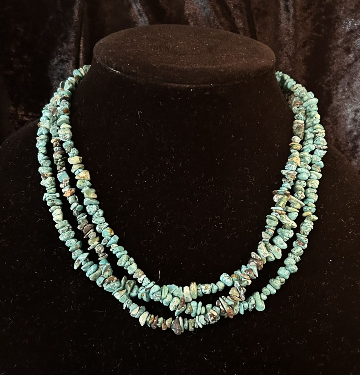 3 Strands of Turquoise with toggle closure