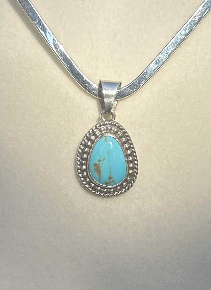 Sterling silver and Turquoise  pendant