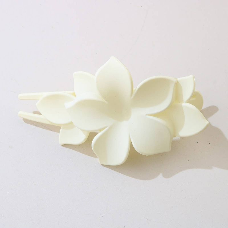 CWAHA07409_FLORAL DUCKBILL HAIR CLIP FOR WOMEN: TYPE2 / (OS) 1