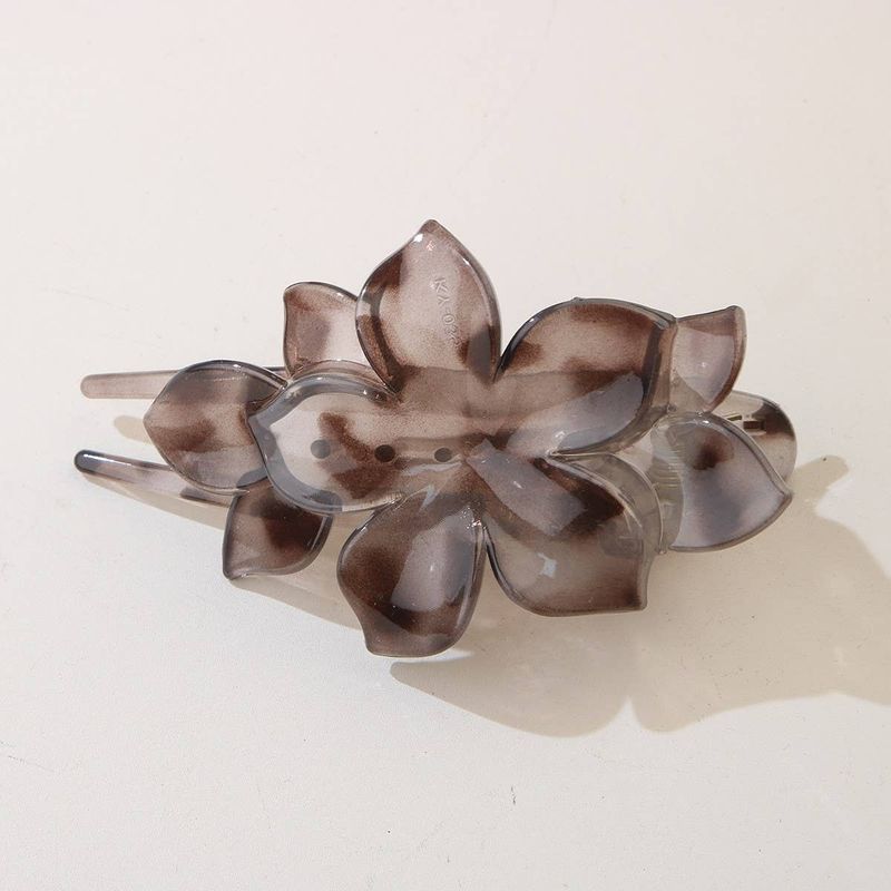 CWAHA07409_FLORAL DUCKBILL HAIR CLIP FOR WOMEN: TYPE6 / (OS) 1