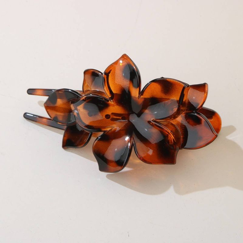 CWAHA07409_FLORAL DUCKBILL HAIR CLIP FOR WOMEN: TYPE8 / (OS) 1