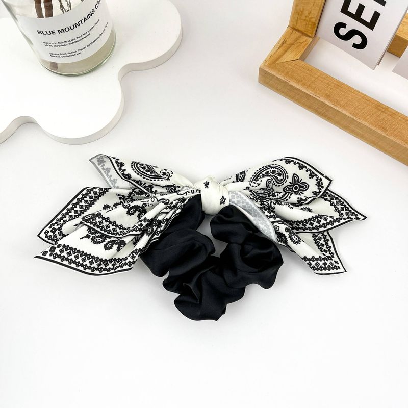 Vintage double-sided floral hair claw clip: Hair tie