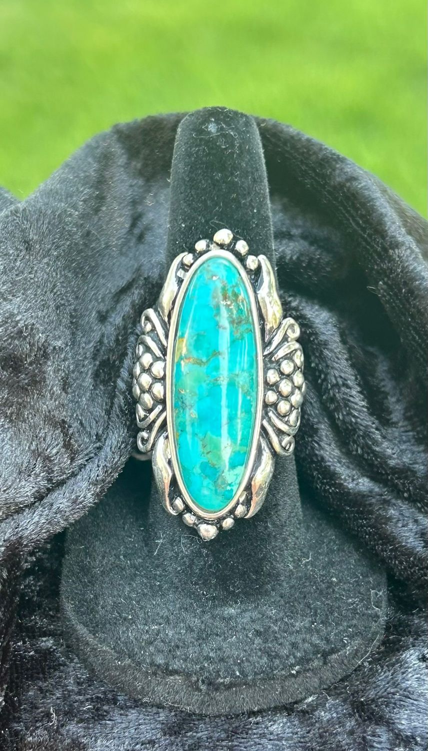 Turquoise and Sterling Ring.
