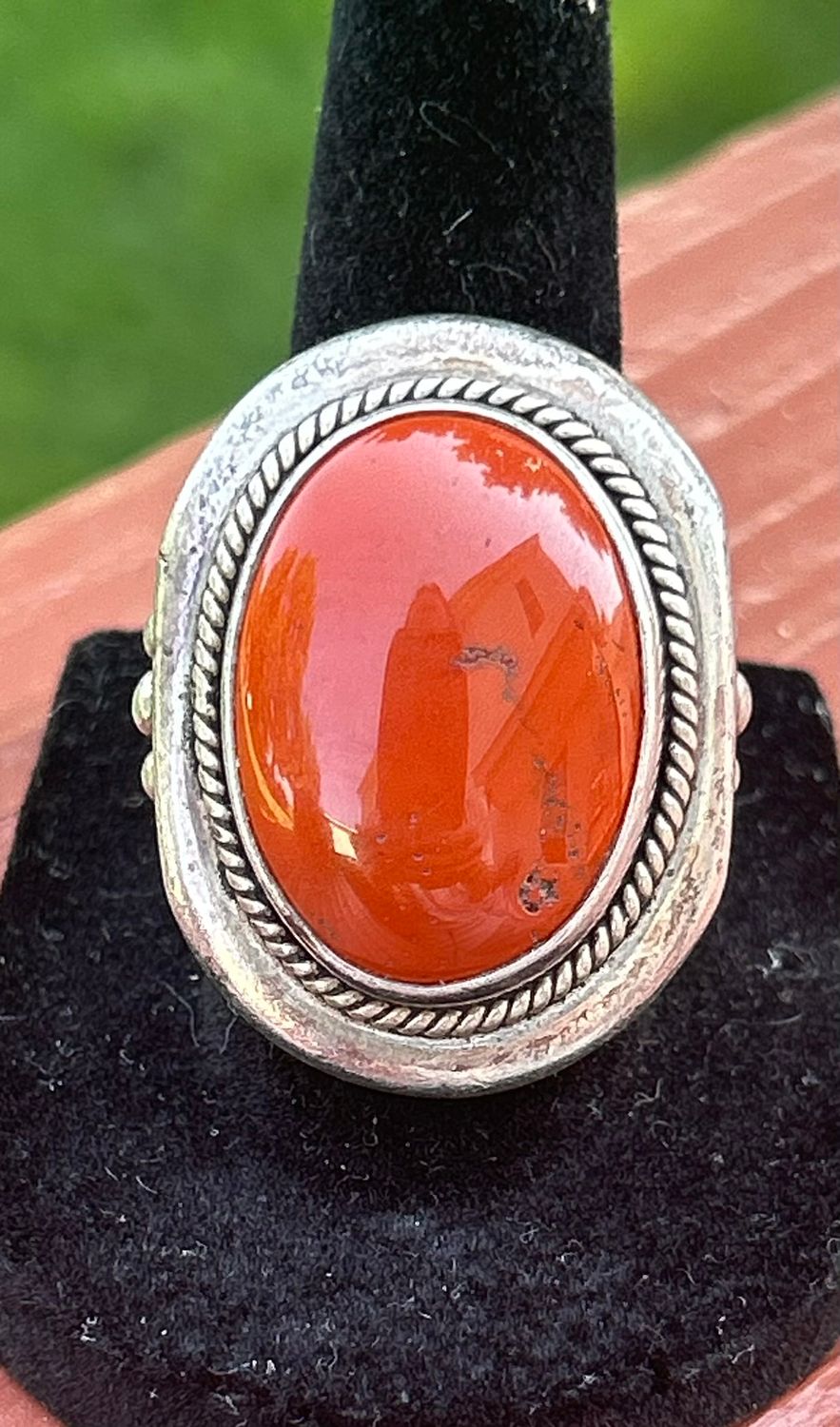 Red Jasper set in .925 Sterling.