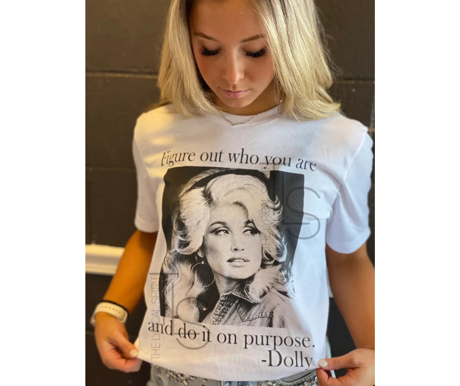 Youth Do it on Purpose Dolly T-Shirt: White, Size: YS