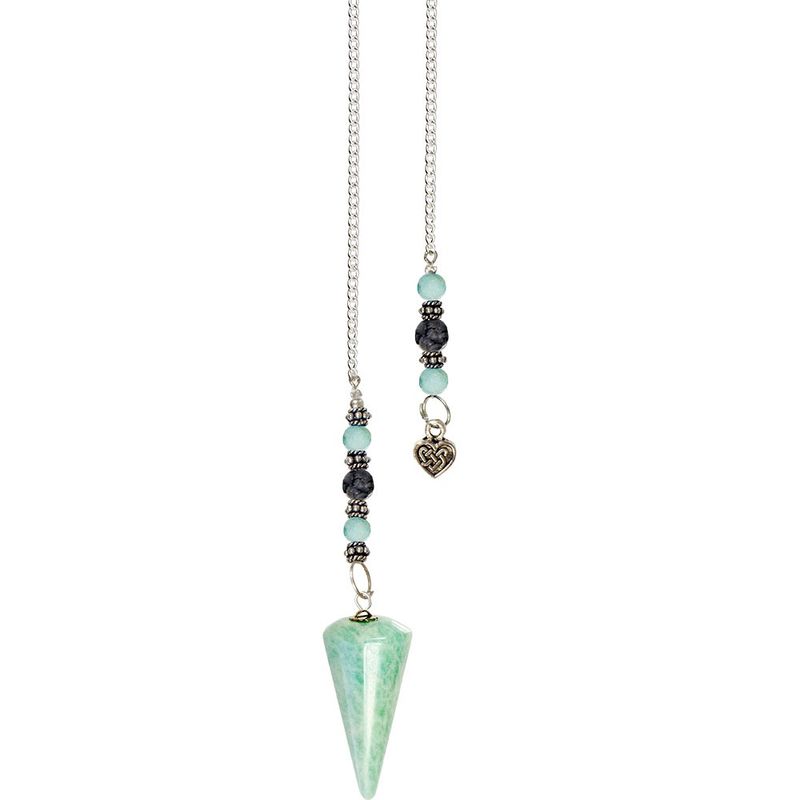 Amazonite-Heart Pendulum