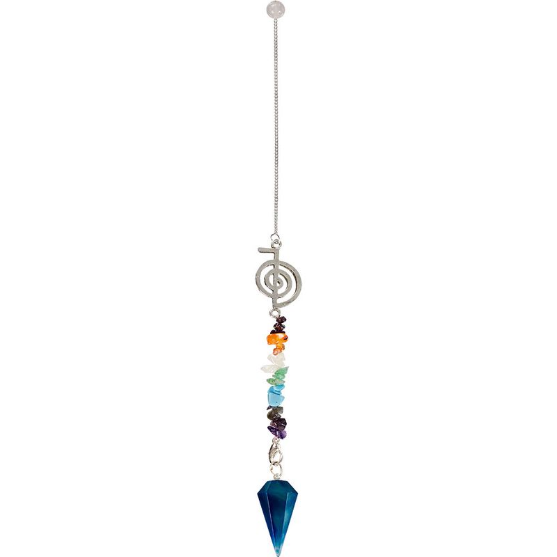 Blue Onyx - Chakra with Reiki Symbol - K-61045